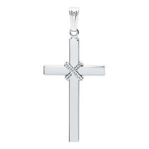 Large Wrapped Cross Necklace
