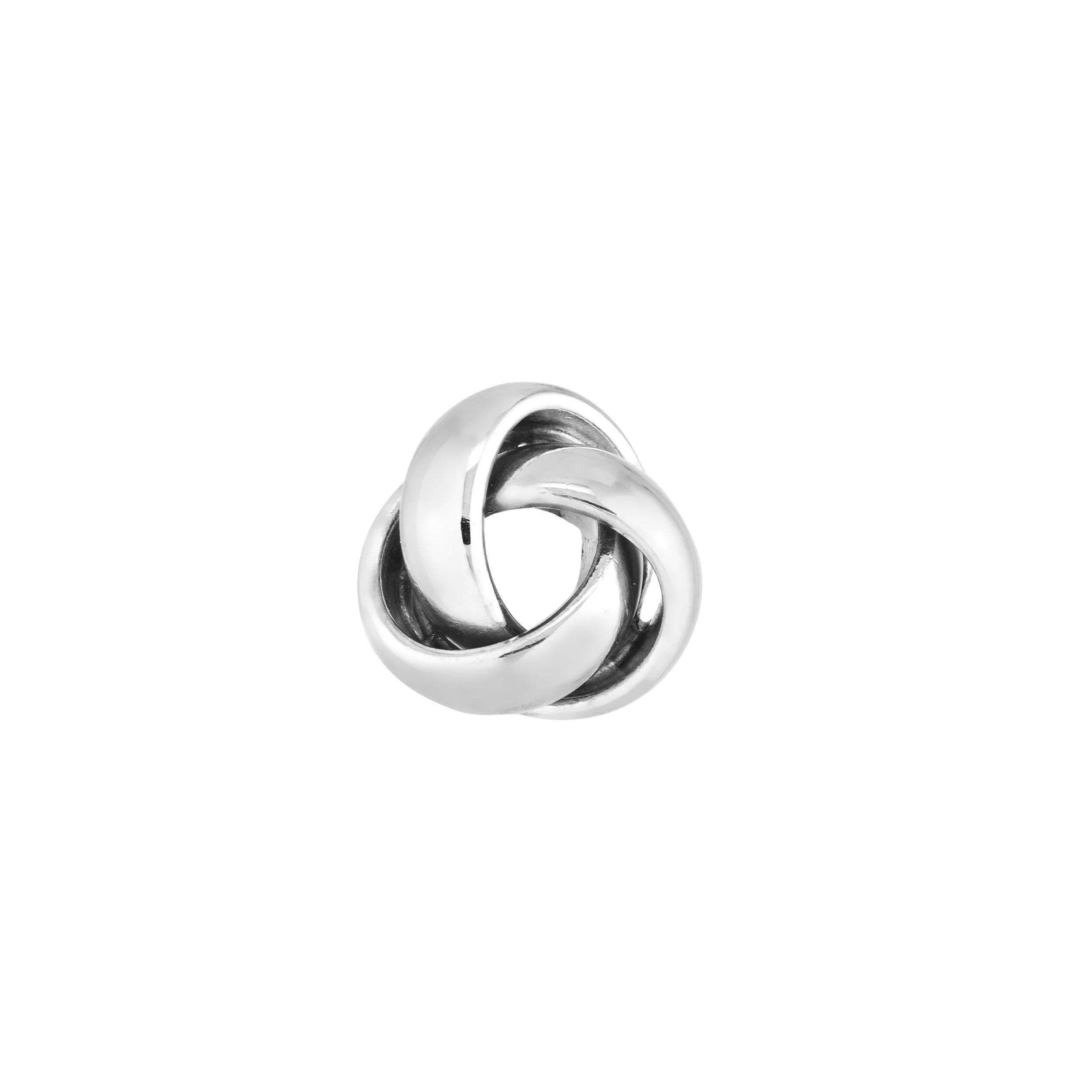 Open Three-Loop Love Knot Stud Earring - Image 2