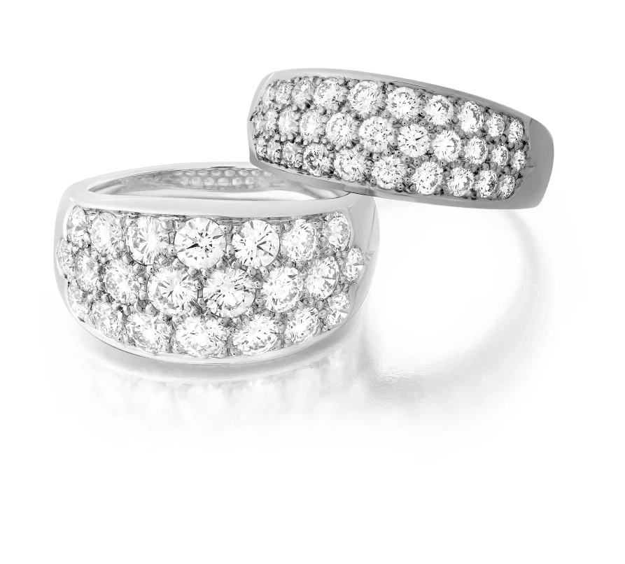 Platinum Pavé Diamond Ring - Image 2