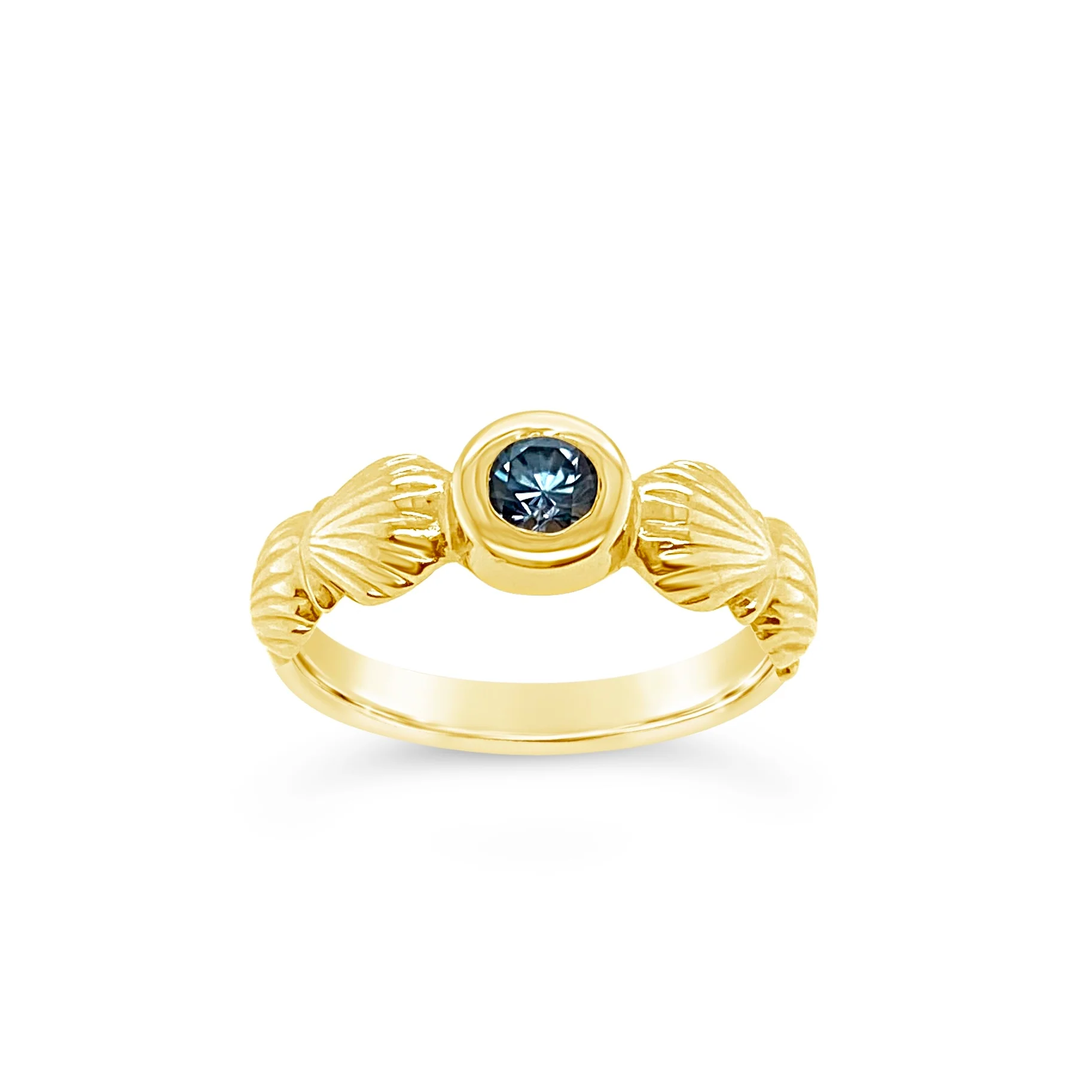 Scallop Shell Birthstone Ring - Image 14