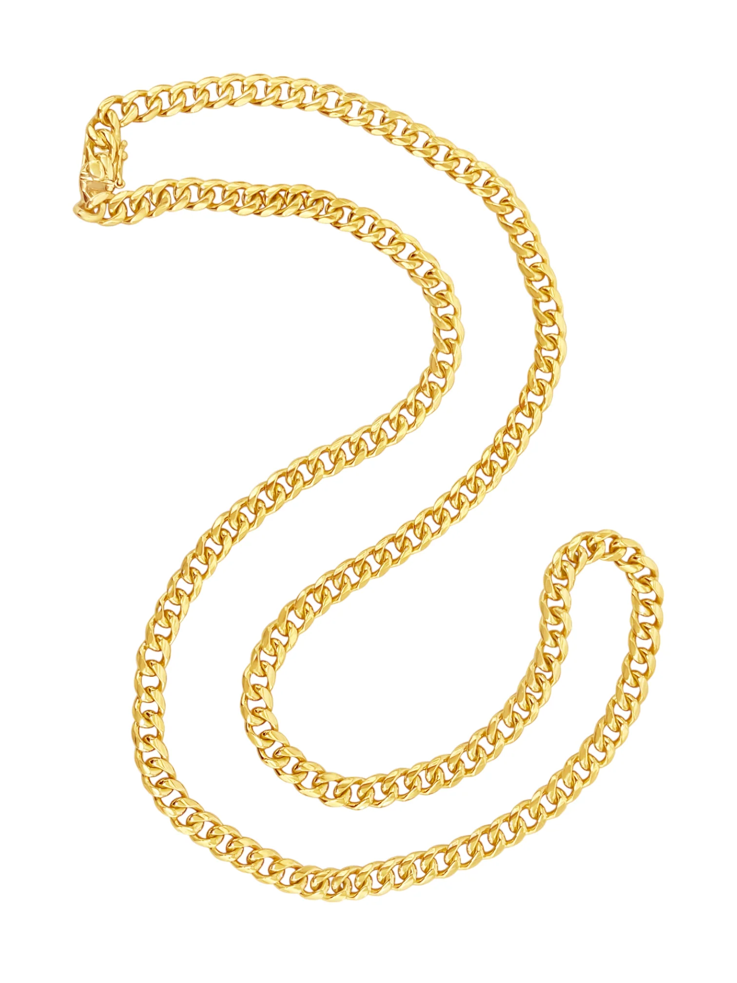 Solid Cuban Link Necklace - Image 2