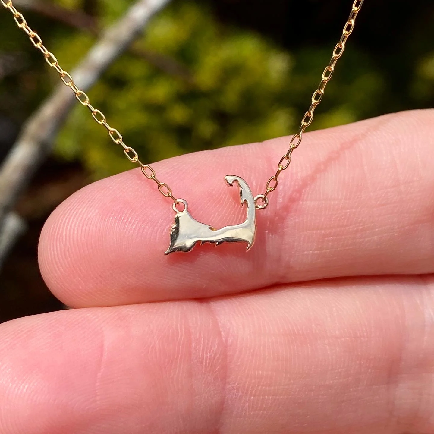 Tiny Cape Cod Map Necklace - Image 3