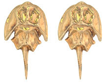 Tiny Horseshoe Crab Stud Earrings