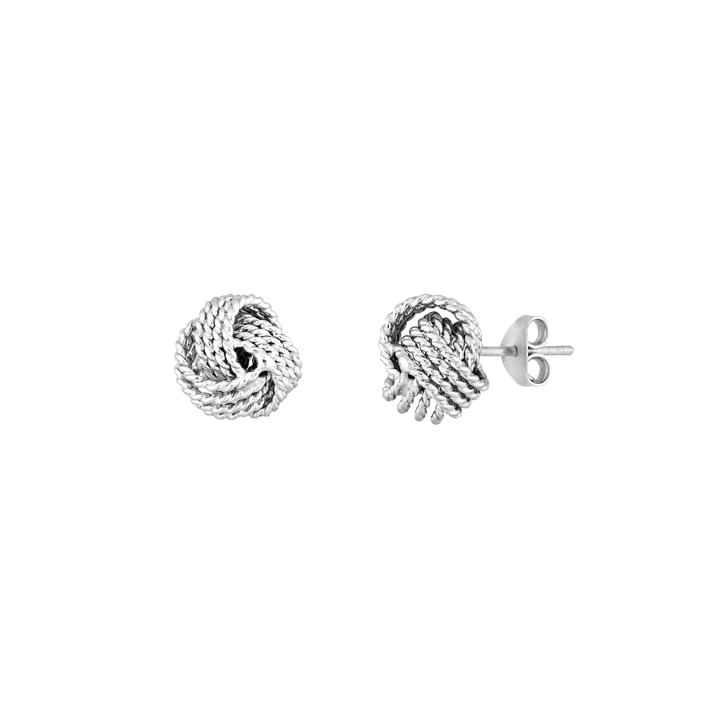 Twisted Love Knot Stud Earrings